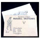 Collection of Charlie Russell Prints Sketches