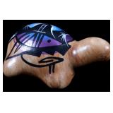 Navajo Polychrome Pottery Turtle Figure Effigy
