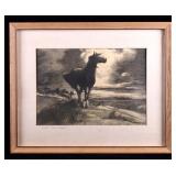 Original Forrest Hiil Mixed Media Framed Painting