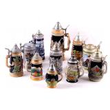 Traditional German Bier Stein Collection
