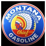 Montana Chief Gasoline Advertising Sign