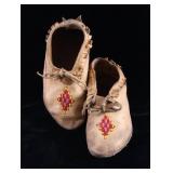 Northern Plains Indian Beaded Moccasins