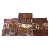 Collection of Montana License Plates 1940 - 1946