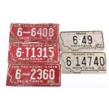 Collection of Montana License Plates