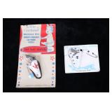 Two Western Cowboy Pistol Diaper Pins c. 1960