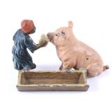 Cast Iron Black Americana Toothpick Holder