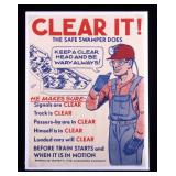 Original Anaconda Company Mining Safety Poster