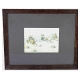 Charlie Russell Print Titled A Loose Cinch