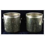 Set of Late 19th Century Large Brass Buckets