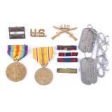 Collection of Assorted Military Pins and Medals