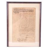 1789 Indenture Apprentice Contract