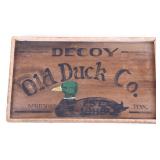 Decoy Old Duck Co. Wooden Advertising Sign