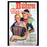 Buckaroo Bar Wooden Printed Sign