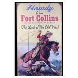 Printed Wooden Fort Collins Western Decor Sign