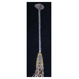 Sioux Fully Beaded Stone Head War Club c. 1890