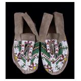 Gros Ventre Fully Beaded Moccasins circa 1900