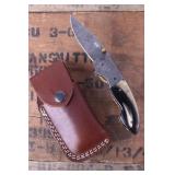Montana Territory Knives Damascus Pocket Knife