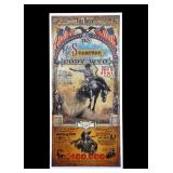 Buffalo Bill Cody Wyoming Stampede Poster