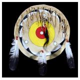 Blackfoot Polychrome Buffalo Rawhide Shield
