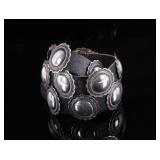 Navajo Silver Concho Hat Band
