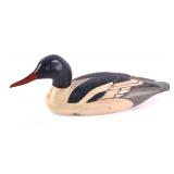 Tom Taber Common Merganser Signed Decoy
