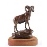 Bighorn Ram "In Season" Bronze by Bob Scriver