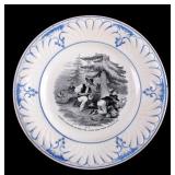 c.1850 California Gold Rush Plate from France