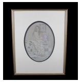 Original Dan McCaw Pastel & Graphite Drawing