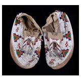 Gros Ventre Fully Beaded Moccasins circa 1900