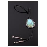 Navajo Cerrillos Turquoise Bolo Tie