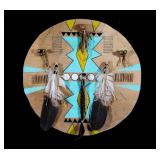 Blackfoot Polychrome Buffalo Rawhide Shield
