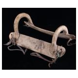 Comanche Wood and Rawhide Saddle 19th Century