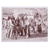 Lakota Sioux at Fort Meade Photograph 19th C.