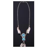 Navajo M Yazzie Sleeping Beauty Turquoise Necklace