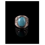 Navajo Sleeping Beauty Turquoise Ring