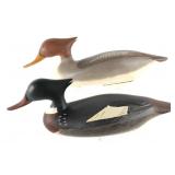 Red Breasted Merganser Pair by Patrick Vincenti