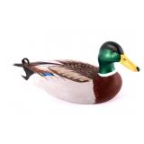 Joe Freitas Signed Wooden Mallard Drake Decoy