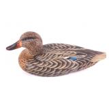 Joe Freitas Signed Wooden Mallard Hen Decoy