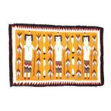 Navajo Yei Wool Rug From Chinle; Weaver M. Benally