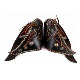 Early Studded Tapaderos and Leather Wrapped Monels
