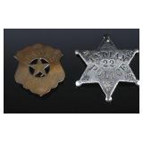 Pair of Native American Indian Police Badges
