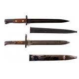 Set of Two Mauser Bayonets with Sheaths