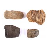 Ancient Native American Stone Axe and Hammer Heads