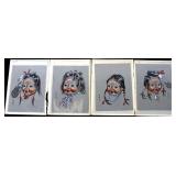 Collection of Original Sioux Acrylic Portraits