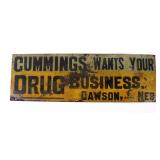Cummings Drug Advertising Signs