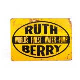 Ruth Berry Water Pump Vintage Sign