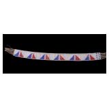 Ojibwa Small Fully Beaded Sash Belt