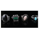 Navajo Old Pawn Sterling Silver Rings