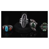 Navajo Sterling Silver Old Pawn Rings