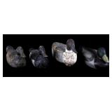 Hand Carved Vintage Duck Decoys (4)
